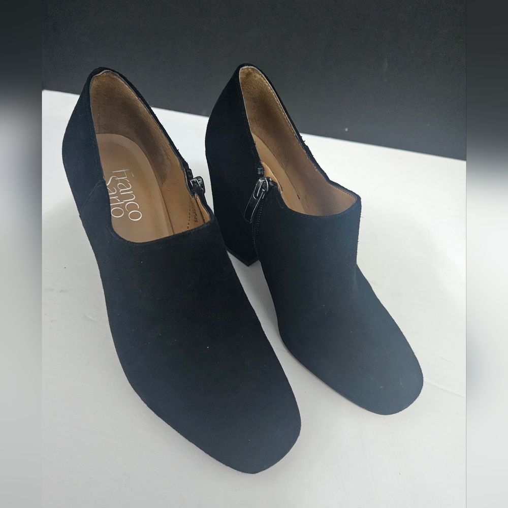 Franco Sarto Black Heeled Boots for Women